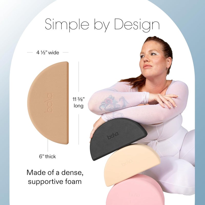 Balance Blocks 2 Pack, Yoga Blocks for Working Out, (Sand) - Semi-Circular Yoga Accessories for Stretching & Exercise - Yoga Equipment for Home Workout - Yoga Block Essentials for Women & Men - Image 4